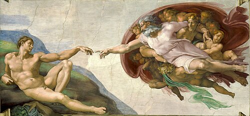 The Creation of Adam, 1511, Michelangelo