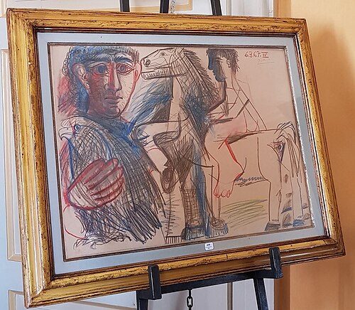 Ragazzo con aquila e cavaliere, 1967, Pablo Picasso