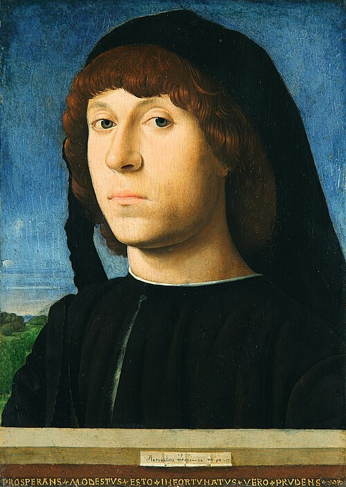 Portrait d'un jeune homme, 1478, Antonello de Messine