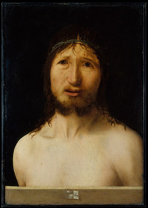 Le couronnement d’épines du Christ, 1464, Antonello de Messine