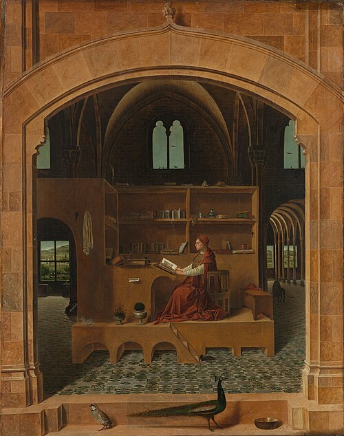 Saint Jérôme dans son étude, 1474, Antonello de Messine