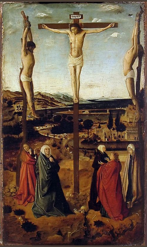 Crucifixion, 1454, Antonello de Messine