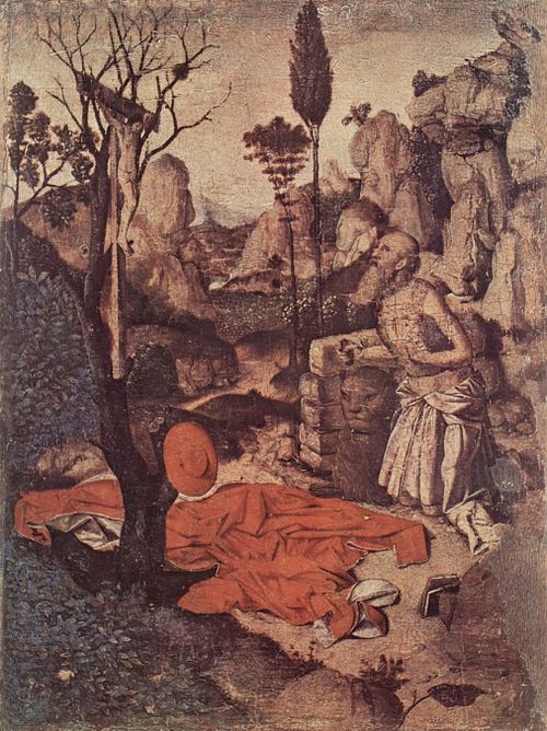 Saint Jerome and Abraham panels, 1455, Antonello de Messine