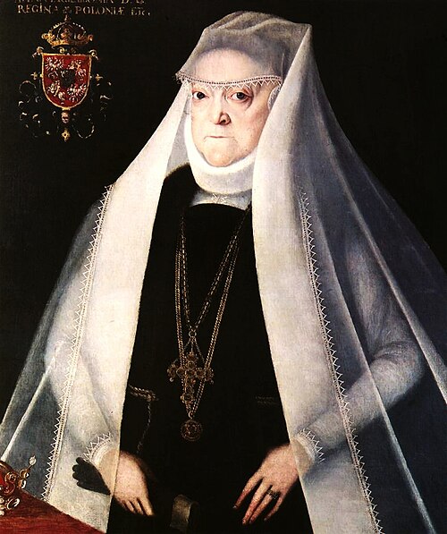 Portrait de la reine Anna Jagellon en habit de veuve., 1586, Martin Kober