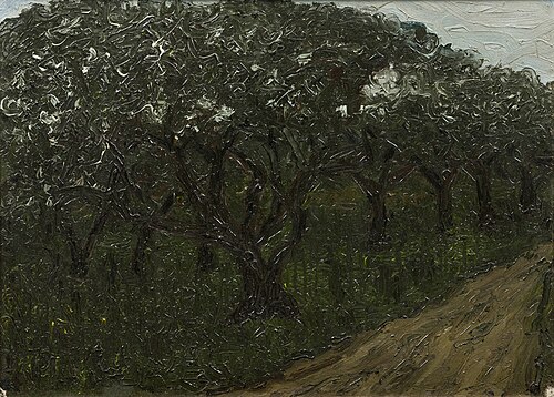 Boomgaard in Onnen, 1919 (S-8), 1919, Hendrik Nicolaas Werkman