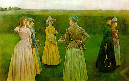 Memories - Lawn Tennis, 1889, Fernand Khnopff