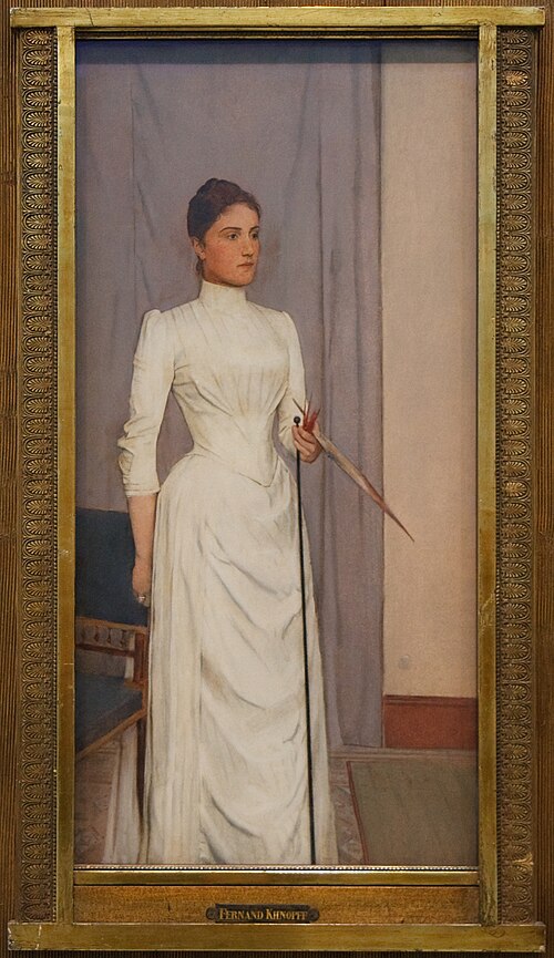 Portrait of Madeleine Mabille, 1888, Fernand Khnopff