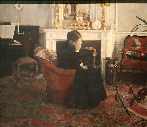 en écoutant Schumann, 1883, Fernand Khnopff