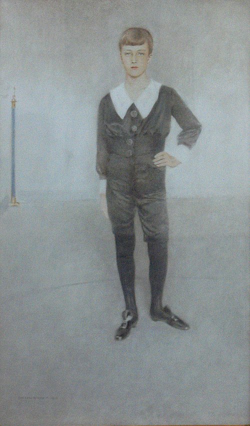 Portrait du prince Léopold de Belgique, duc de Brabant, 1912, Fernand Khnopff