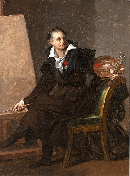 Autoportrait à la palette, 1820, Robert Lefèvre