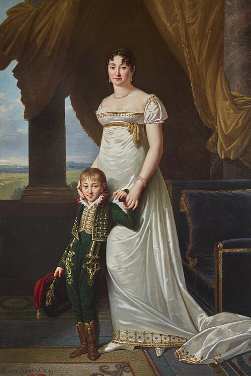 Portrait de la baronne Solignac avec son fils Jean-Baptiste-Eugène, 1809, Robert Lefèvre