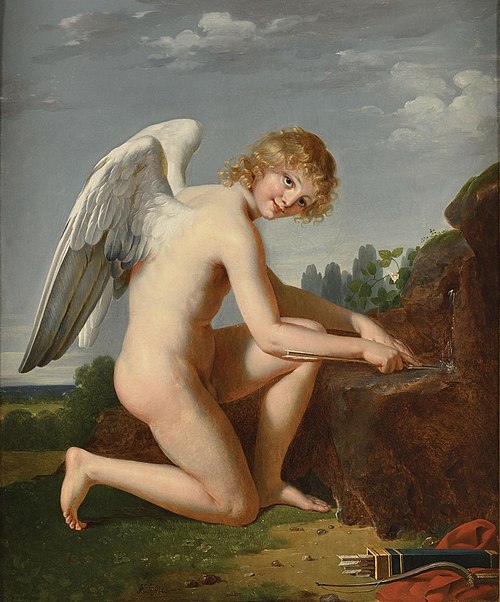 L'Amour aiguisant ses flèches, 1798, Robert Lefèvre