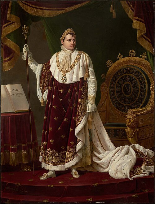 Portrait of Napoleon I in His Coronation Robes, 1812, Robert Lefèvre
