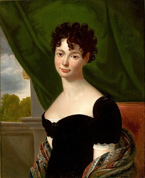 Portrait de Maria Urszula Krasińska née Radziwiłł., 1810, Robert Lefèvre