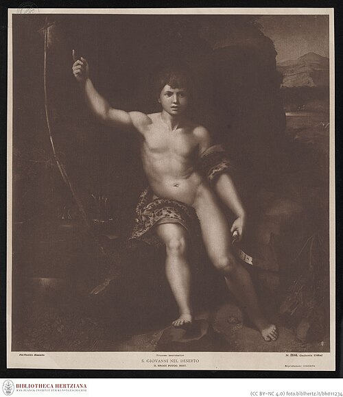 John the Baptist in the wilderness, 1520, Raphaël