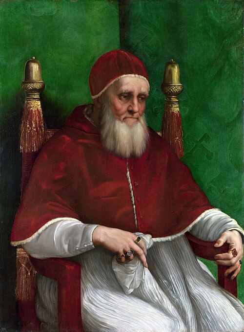 Portrait du pape Jules II, 1511, Raphaël