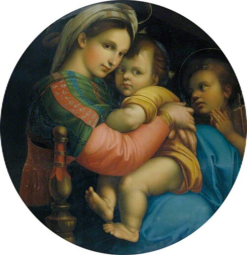Madonna and Child (Madonna della Seggiola), , Raphaël