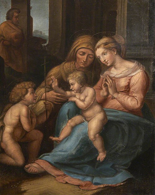 Virgin and Child with John the Baptist, , Raphaël