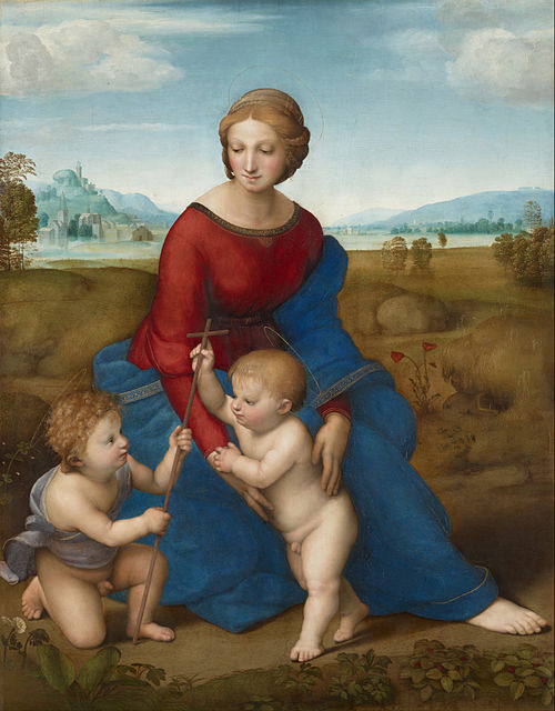 La Madone à la prairie, 1505, Raphaël