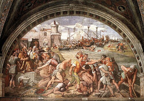 La Bataille d'Ostie, 1514, Raphaël