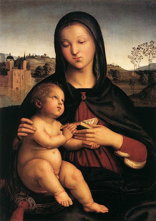 Madonna and Child with the Book, 1503, Raphael