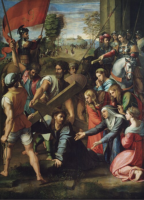 Christ Falling on the Way to Calvary, 1515, Raphael