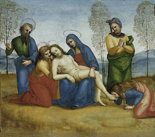 Lamentation over the Dead Christ, 1503, Raphael