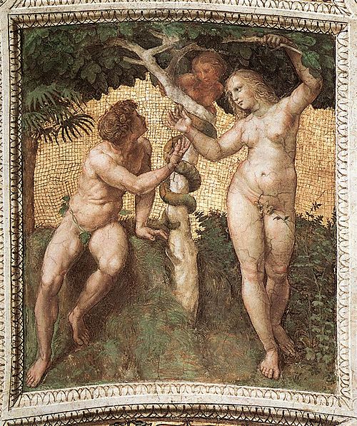 Adam et Ève, 1508, Raphaël