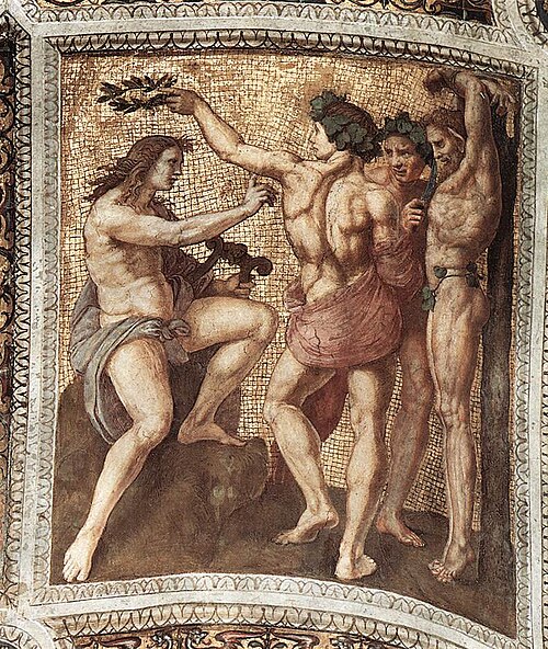 Apollo and Marsyas, 1508, Raphaël