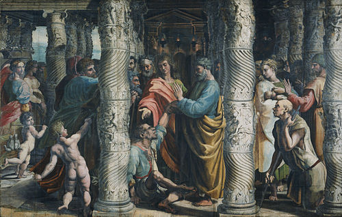 The Healing of the Lame Man, 1515, Raphael