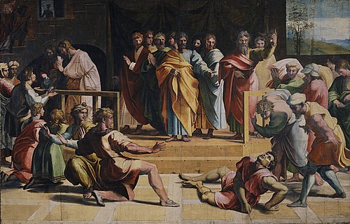 The Death of Ananias, 1515, Raphael