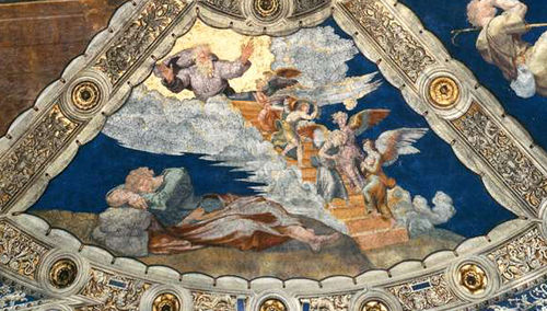 Jacob's dream of the ladder to heaven, 1511, Raphaël