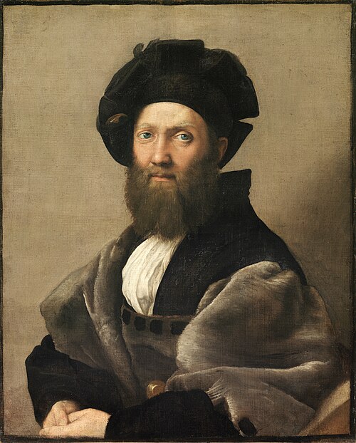 Portrait of Baldassare Castiglione, 1515, Raphael