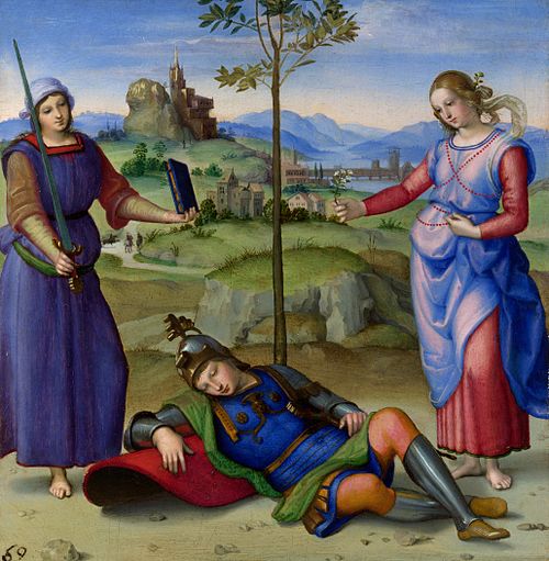 Vision of a Knight, 1504, Raphael