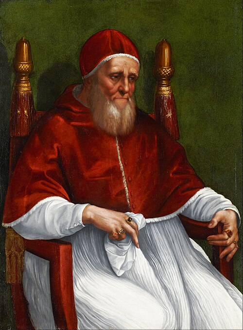 Portrait of Pope Julius II, 1511, Raphael