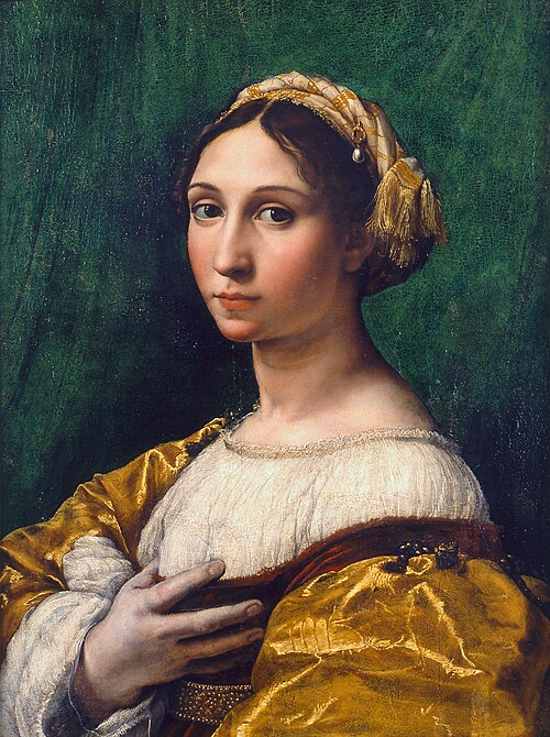 Portrait of a young woman, 1519, Raphael