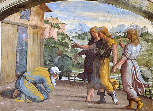 Abraham and the three men, 1518, Raphael
