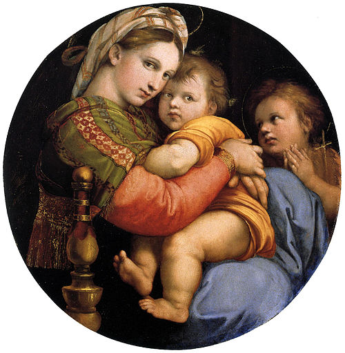 La Vierge à la chaise, 1513, Raphaël