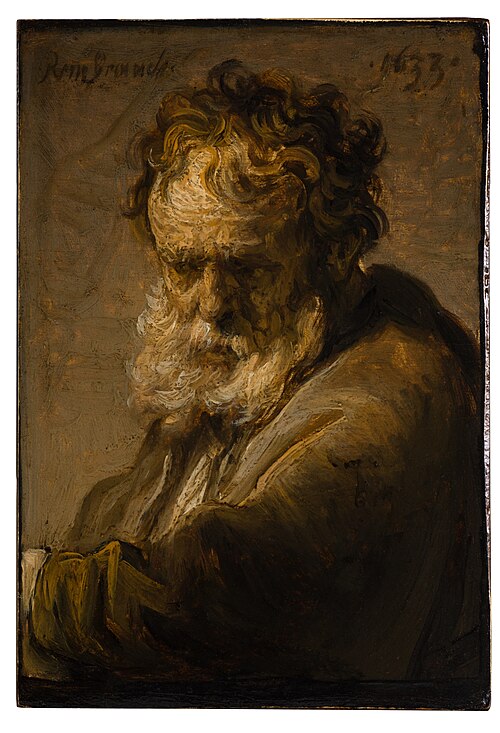 Bust of a Bearded Old Man, 1634, Rembrandt