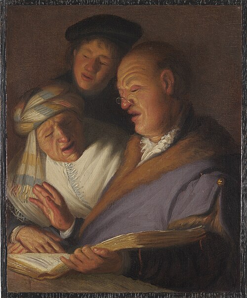 Three Musicians (Allegory of Hearing), 1624, Rembrandt
