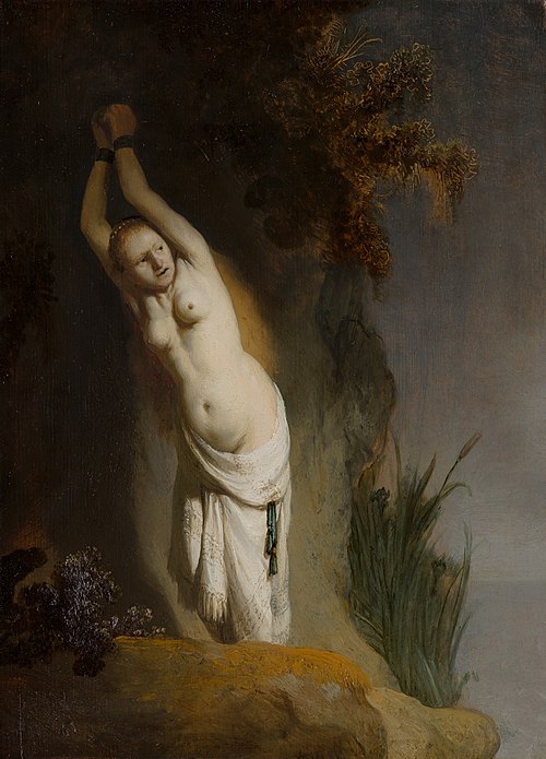Andromède enchaînée, 1630, Rembrandt