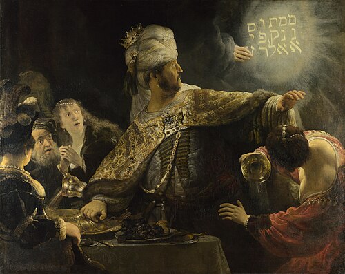Le Festin de Balthazar, 1636, Rembrandt