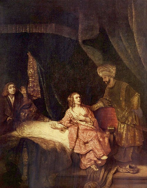 Joseph accusé par la femme de Putiphar, 1655, Rembrandt