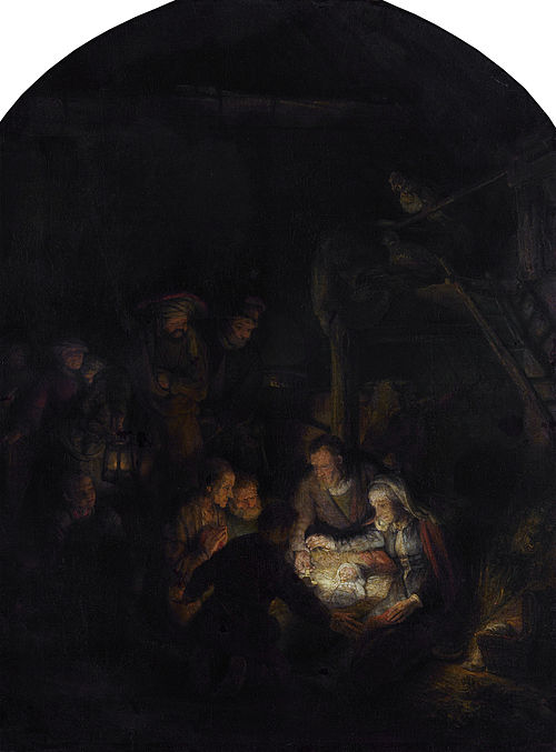 Adoration des bergers, 1646, Rembrandt