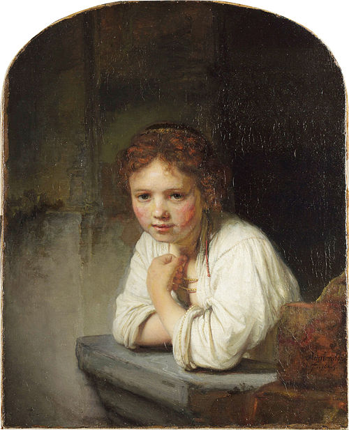 Fille à la fenêtre, 1645, Rembrandt