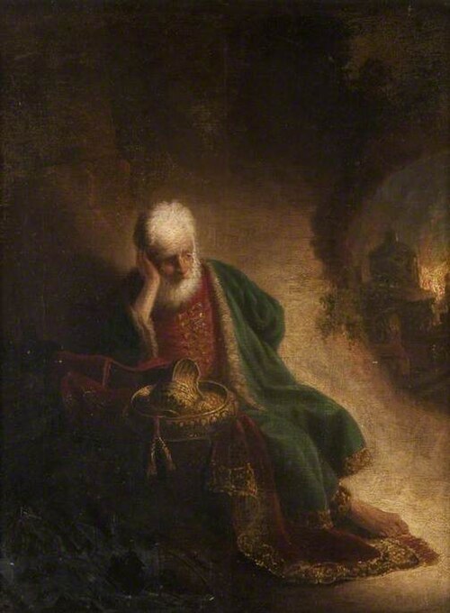 Jeremiah Mourning the Destruction of Jerusalem, , Rembrandt