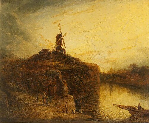Windmill above a River, 1850, Rembrandt