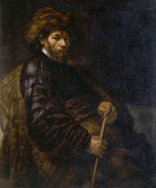 A Seated Man with a Stick, 1825, Rembrandt