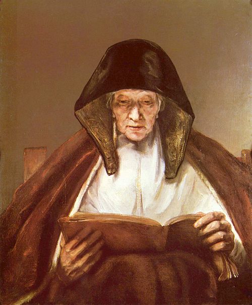 An Old Woman Reading, 1655, Rembrandt