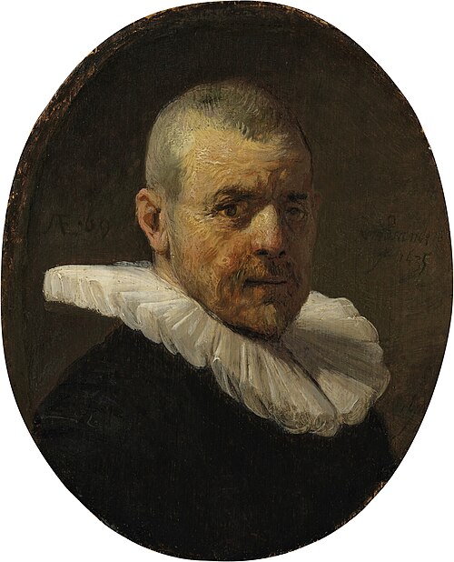 Portrait of Jan Willemsz van der Pluym, 1635, Rembrandt
